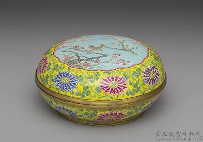 图片[2]-Painted enamel box with plum-blossom and fowl decoration, Yongzheng reign (1723-1735), Qing dynasty-China Archive